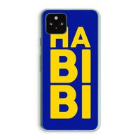 Habibi Blue: Google Pixel 5a 5G Transparant Hoesje