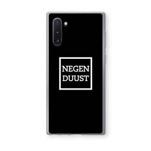 Negenduust black: Samsung Galaxy Note 10 Transparant Hoesje