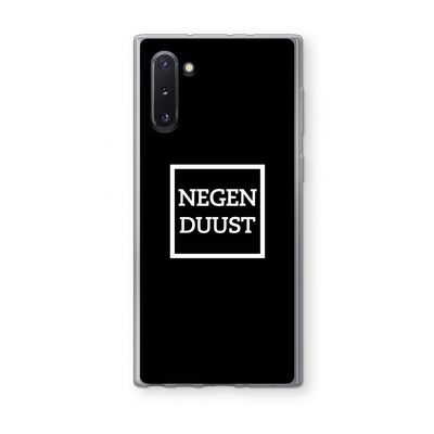 Negenduust black: Samsung Galaxy Note 10 Transparant Hoesje