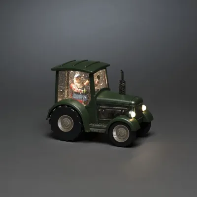 Snwlantaarn tractor kerstman bo