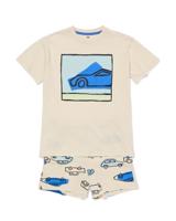HEMA Kinder Shortama Auto Gebroken Wit (gebroken wit)