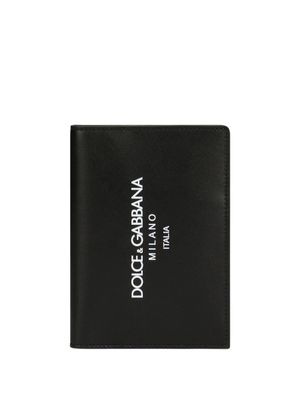Dolce & Gabbana portefeuille pliant à logo imprimé - Bleu