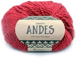 Drops Andes Uni Colour 3946 Rood