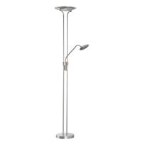 Fischer & Honsel Nikkel vloerlamp Tallri dimbaar 40490