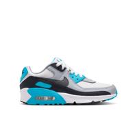 Nike Air Max 90 Leather Sneakers Kids Lichtgrijs Donkergrijs Blauw