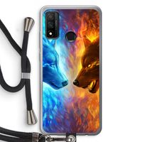 Fire & Ice: Huawei P Smart (2020) Transparant Hoesje met koord