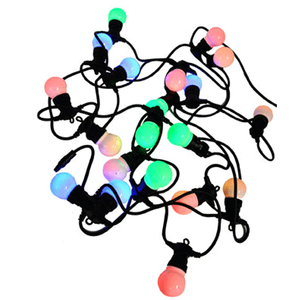 Feestartikelen gekleurde party LED lichtjes 12,5 meter