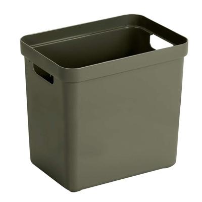 2e Halve Prijs Leen Bakker - Sigma Home Box 25 Liter - Donker - 36,3x25x35 Cm - Polypropyleen/Kunststof - Groen