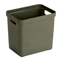 2e Halve Prijs Leen Bakker - Sigma Home Box 25 Liter - Donker - 36,3x25x35 Cm - Polypropyleen/Kunststof - Groen