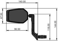 CONTEC achteruitkijkspiegel "e-view evo"