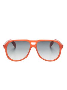 Cutler & Gross lunettes de soleil à monture pilote - Orange