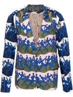 Charles Jeffrey Loverboy blazer Twisted à imprimé graphique - Bleu - thumbnail