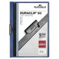 Documenthouder Durable Duraclip 60 Transparant Donkerblauw A4