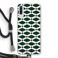 Moroccan tiles: Samsung Galaxy A70 Transparant Hoesje met koord