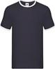 Fruit Of The Loom F159 Ringer Tee - Navy/White - L