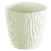 Prosperplast Plantenpot - kunststof - creme wit - D19 x H17,5 cm   -