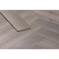 Leen Bakker - Laminaat Herringbone - Visgraat Donker Eiken - HDF - Bruin