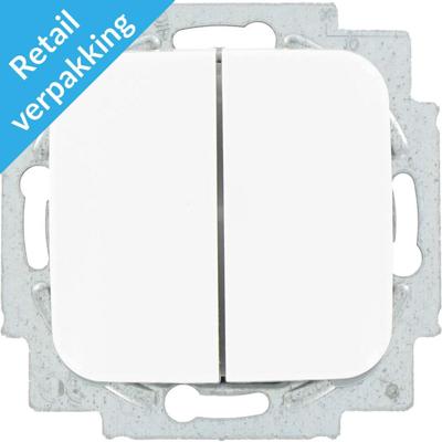 Busch Jaeger wit wissel/wisselschakelaar + wip - 4695522 Busch Jaeger wit wissel/wisselschakelaar + wip - 4695522