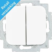 Busch Jaeger wit wissel/wisselschakelaar + wip - 4695522