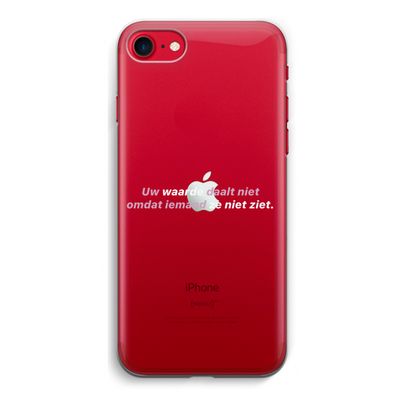 uw waarde daalt niet: iPhone SE 2020 Transparant Hoesje