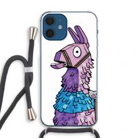 Lama: iPhone 12 mini Transparant Hoesje met koord