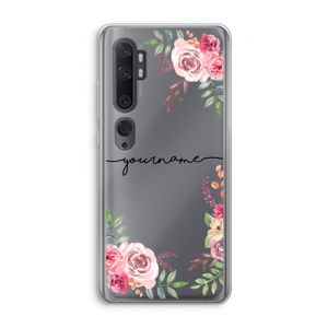 Rozen: Xiaomi Mi Note 10 Transparant Hoesje