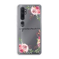 Rozen: Xiaomi Mi Note 10 Transparant Hoesje