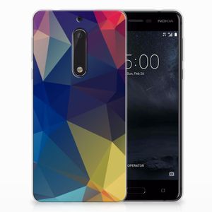 Nokia 5 TPU Hoesje Polygon Dark