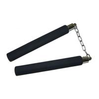 Carnaval Ninja nunchaku vechtstokken verkleed accessoires - 25 cm - Voor bij een ninja pak/kostuum