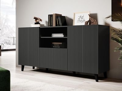 Dressoir VEGAS 2 deuren 1 lade grijs