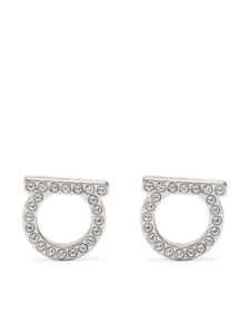 Ferragamo embellished Gancini earrings - Argent