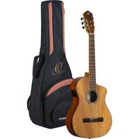 Ortega Thermo Series RCE23RO Guitar elektrisch-akoestische klassieke gitaar met gigbag