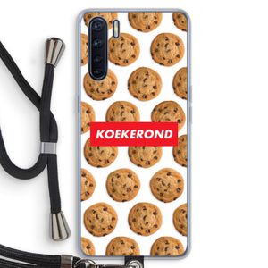 Koekerond: Oppo A91 Transparant Hoesje met koord