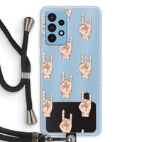 Rock: Samsung Galaxy A52 Transparant Hoesje met koord