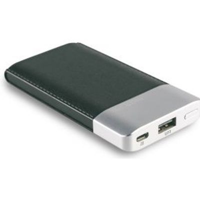 RealPower PB-4000 Fashion powerbank Zwart, Zilver Lithium-Polymeer (LiPo) 4000 mAh