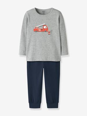 Pyjama brandweerman jongen NAME IT gemêleerd grijs