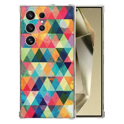 Samsung Galaxy S25 Ultra Hoesje - Geruit TPU Antishock Samsung Galaxy S25 Ultra Hoesje - Geruit TPU Antishock