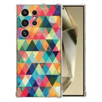 Samsung Galaxy S25 Ultra Hoesje - Geruit TPU Antishock