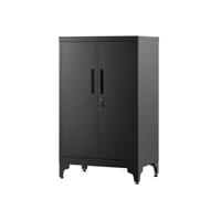 Stalen opbergkast, Zwart / 60B cm