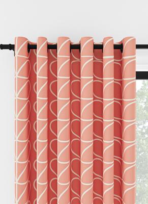 Orla Kiely - Ringgordijn - Jumbo Linear Stem Bubblegum