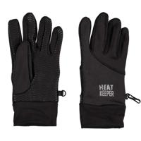 Heat Keeper thermo handschoenen - voor volwassenen - zwart - met voering - voor buiten sporten