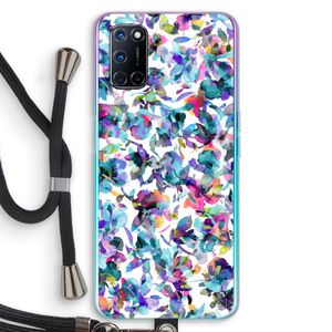 Hibiscus Flowers: Oppo A72 Transparant Hoesje met koord