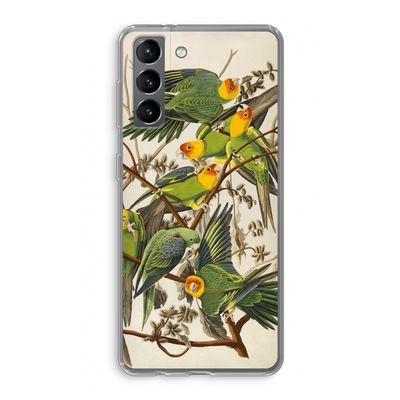 Carolinaparkiet: Samsung Galaxy S21 Transparant Hoesje