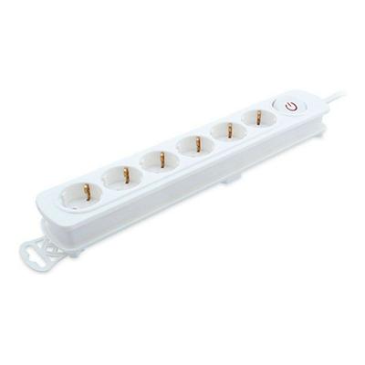 Stopcontactenstrip 6 Tomas met Interruptor TM Electron 3680 W