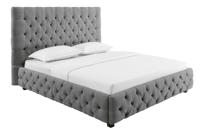 Bed PARIS CHESTERFIELD 180x200cm linnengrijs - 41327 - thumbnail