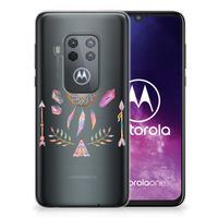 Motorola One Zoom Telefoonhoesje met Naam Boho Dreamcatcher