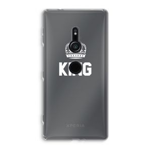 King zwart: Sony Xperia XZ2 Transparant Hoesje