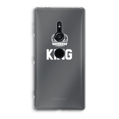 King zwart: Sony Xperia XZ2 Transparant Hoesje