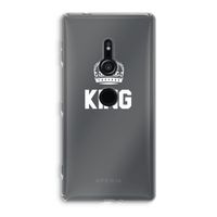 King zwart: Sony Xperia XZ2 Transparant Hoesje