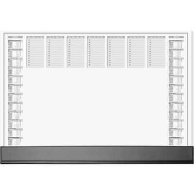 Sigel H6365 Bureau onderlegger Weekplanner Wit, Zwart (b x h) 59.50 cm x 41 cm